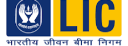 yellow and navy blue png logo of LIC